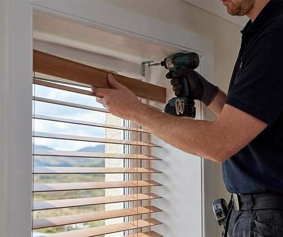 Professional blinds measurement and fitting service for homes in the Scottish Highlands by Ness Blinds & Floors